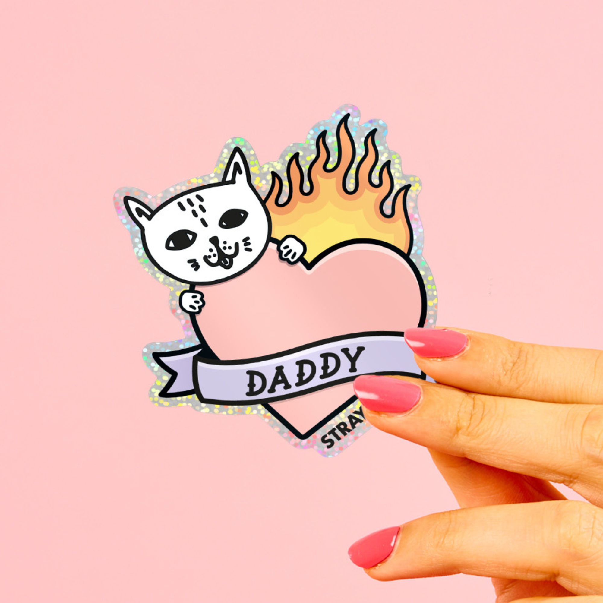STRAYZ Cat Daddy kissatarra glitter kissaisälle
