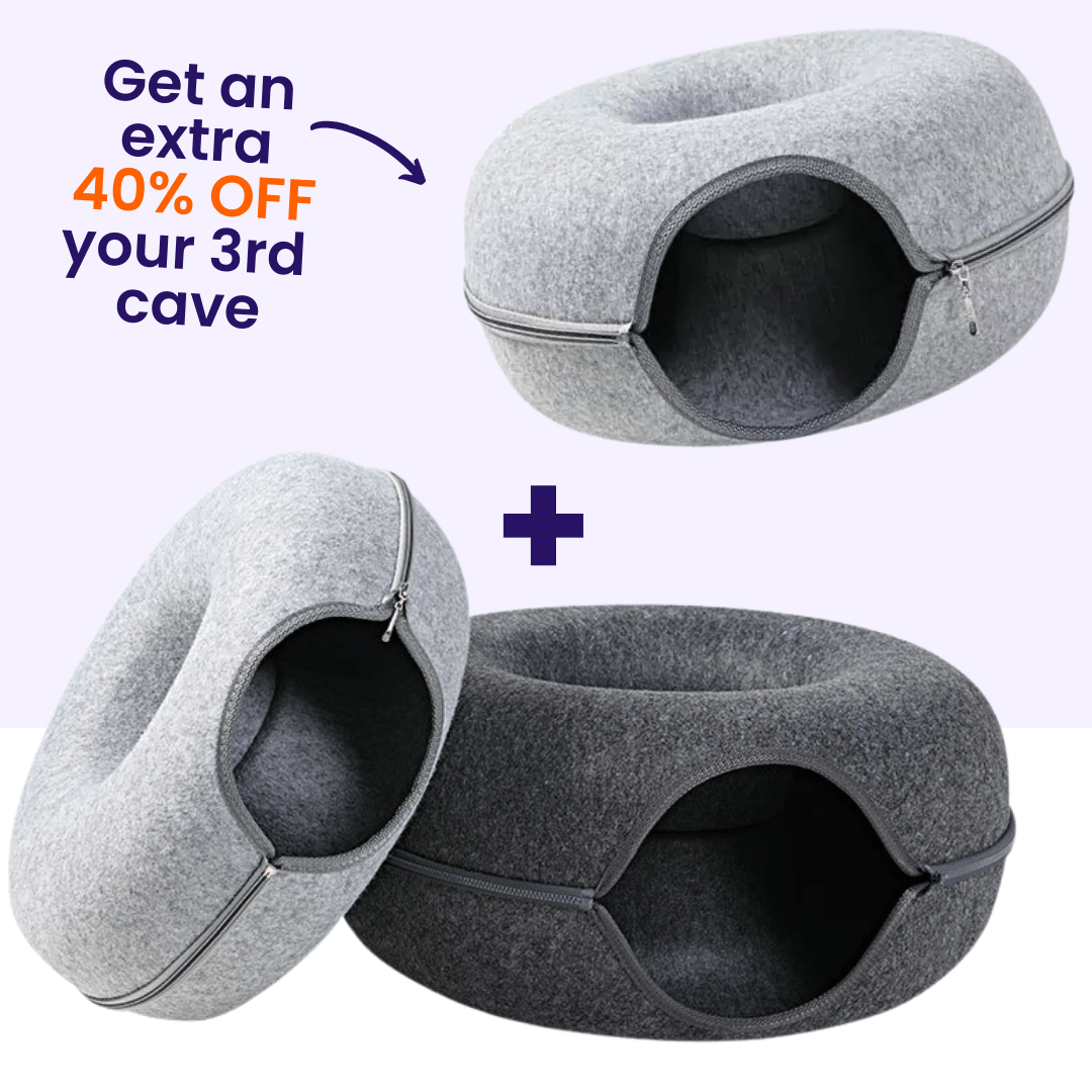 Purrbowl Donut kissaluola 3 kpl harmaa sekoitus
