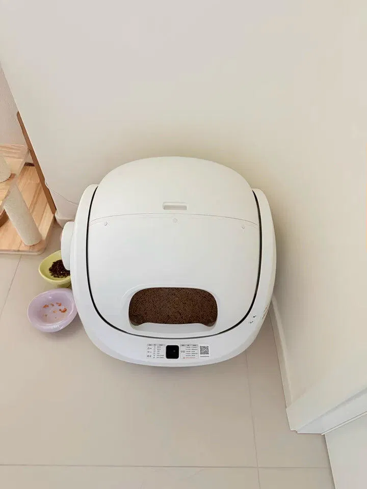 CATLINK Baymax itsepuhdistuva kissanhiekkalaatikko valkoinen roosa