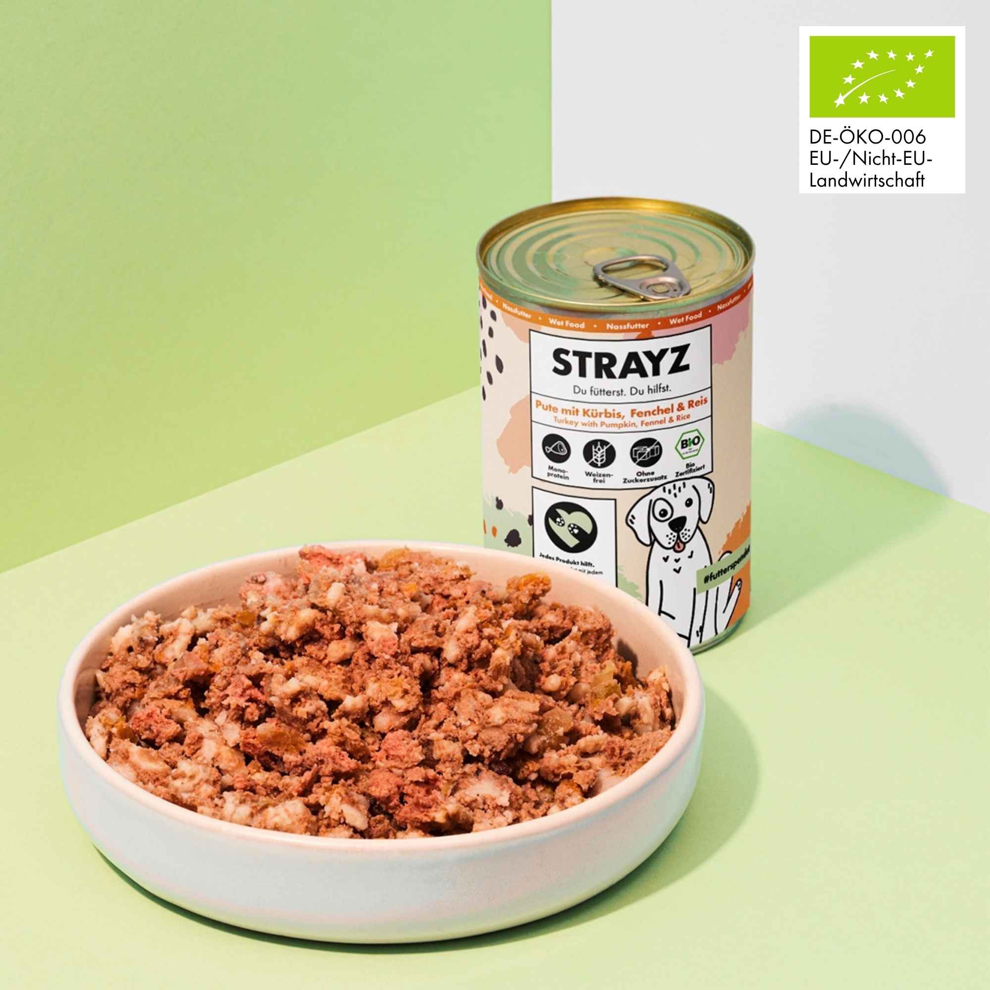 STRAYZ kalkkuna märkäruoka koiralle 400g gluteeniton