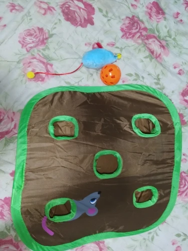 Miaouplay 9 reikää hiirimatto kissan lelu vihreä