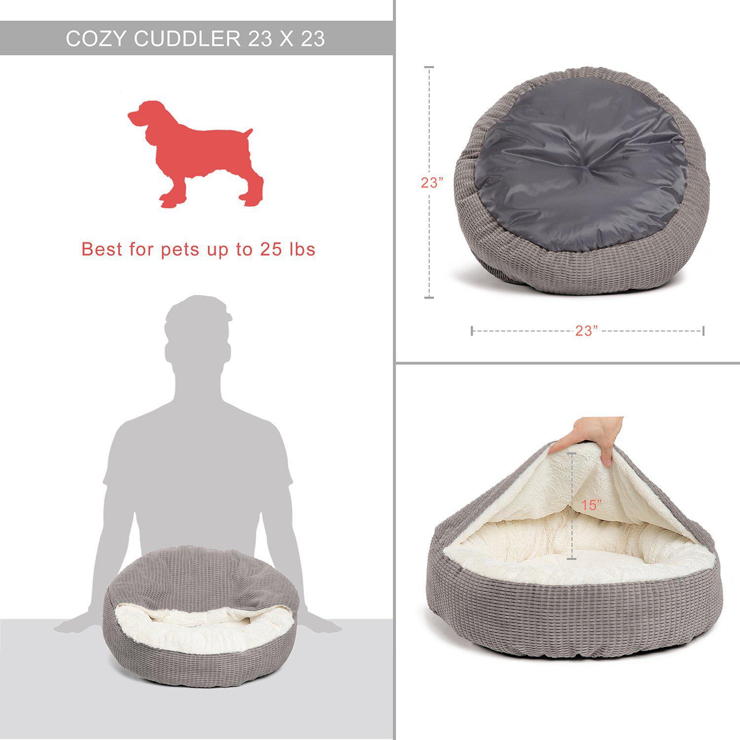 Best Friends By Sheri Cozy Cuddler Mason lemmikin peti Standard Oyster