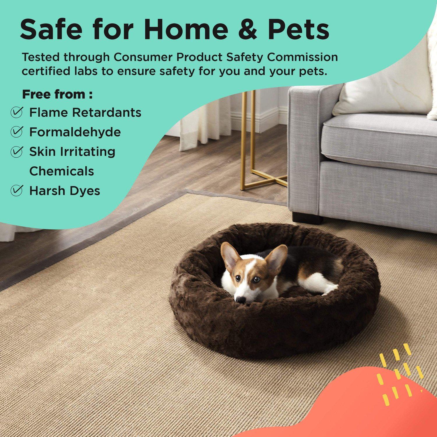 Best Friends By Sheri Calming Donut Lux Fur koiranpeti 58 cm Chocolate rauhoittava