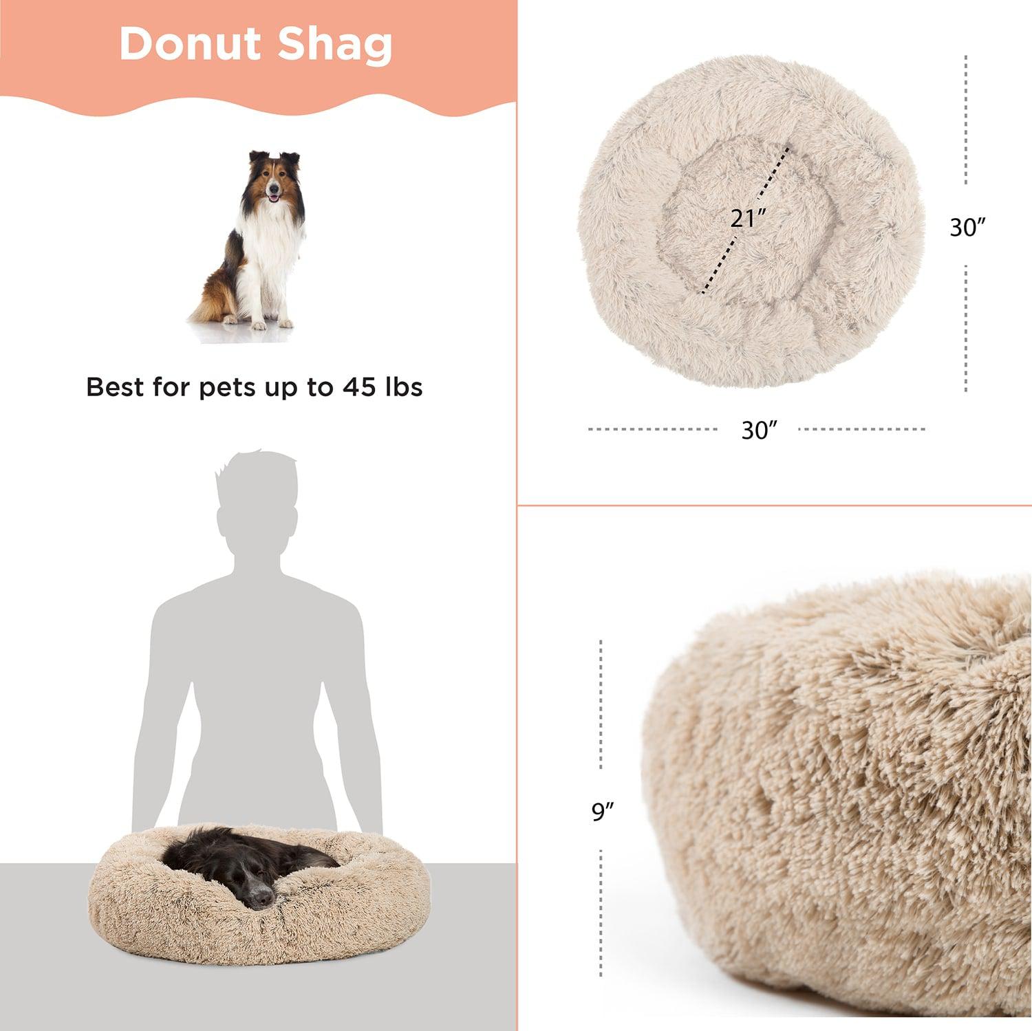 Best Friends by Sheri Calming Donut koiranpeti 30x30 taupe