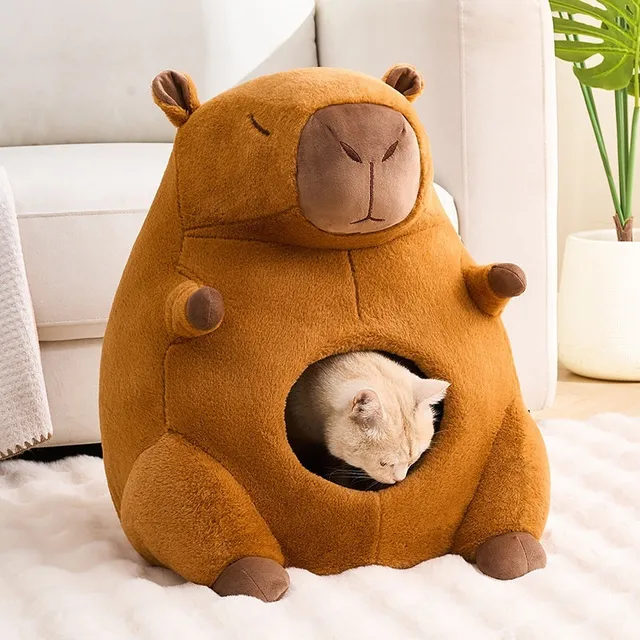 Miaouplay Capybara kissanpesä pehmeä lämmin