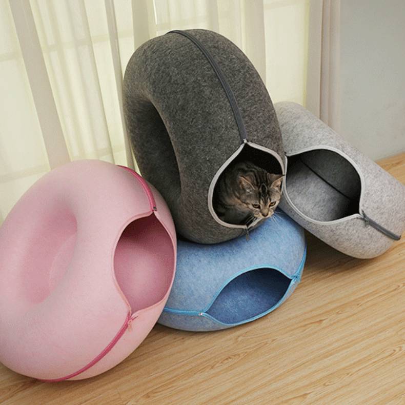 Felinoir Peekaboo Cave kissan luola tummanharmaa M