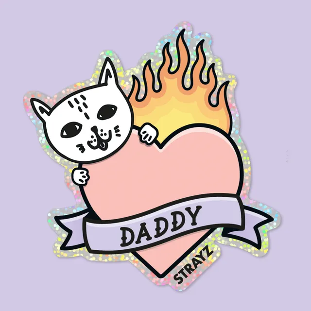 STRAYZ Cat Daddy kissatarra glitter kissaisälle