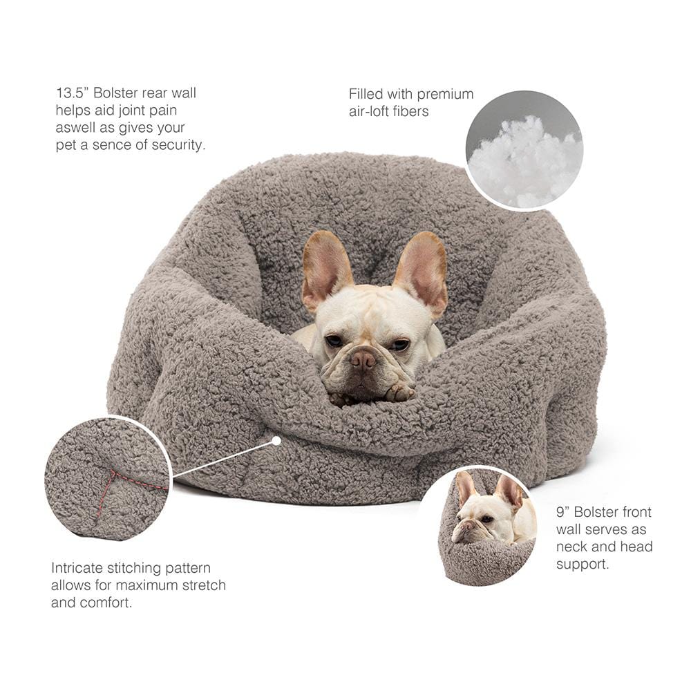 Best Friends By Sheri Deep Dish Sherpa peti jumbo harmaa