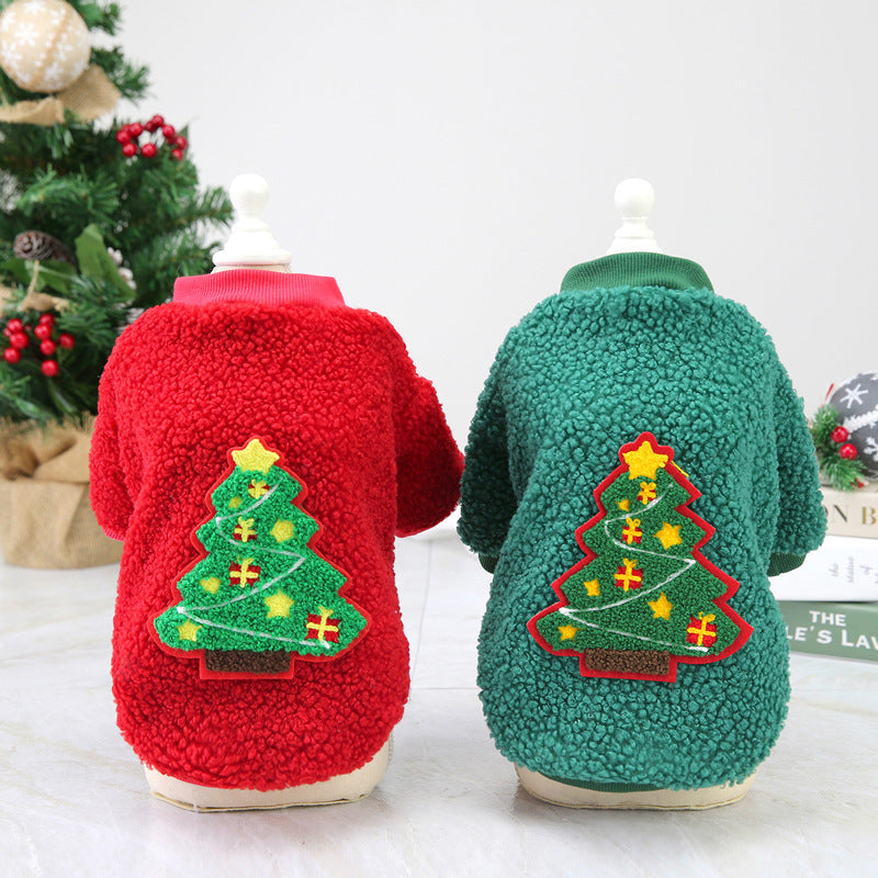 Felinoir Christmas Joy kissan jouluasu vihreä 3-osainen