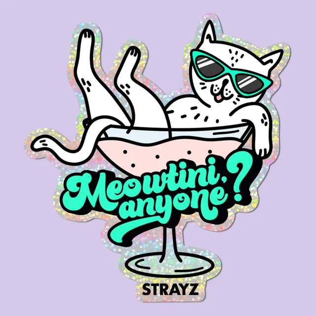 STRAYZ Meowtini kissatarra glitter