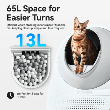 CATLINK Pro-X Ultra itsepuhdistuva kissanvessa kameralla