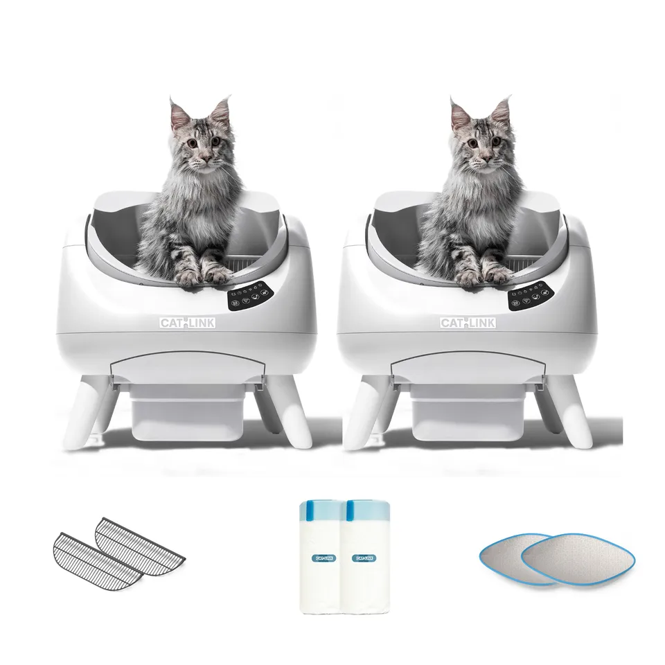 CATLINK Open-X valkoinen tuplapaketti 2x hiekkalaatikko