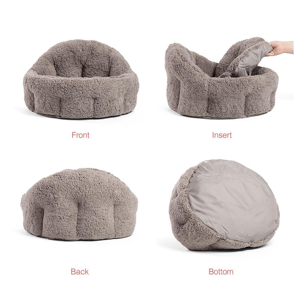 Best Friends By Sheri Deep Dish Sherpa peti jumbo harmaa