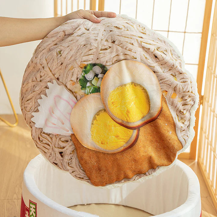 Purrbowl Ramen Noodle kissansänky pehmeä peti