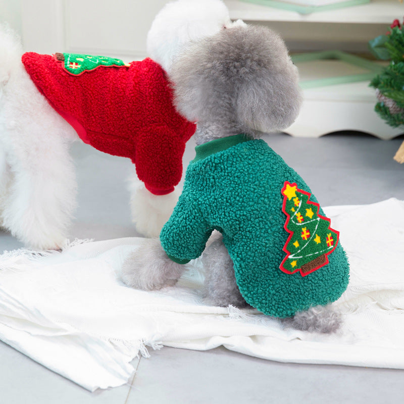 Felinoir Christmas Joy kissan jouluasu vihreä 3-osainen