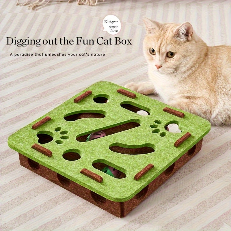 Miaouplay labyrintti kissalle pyöreä sinikeltainen