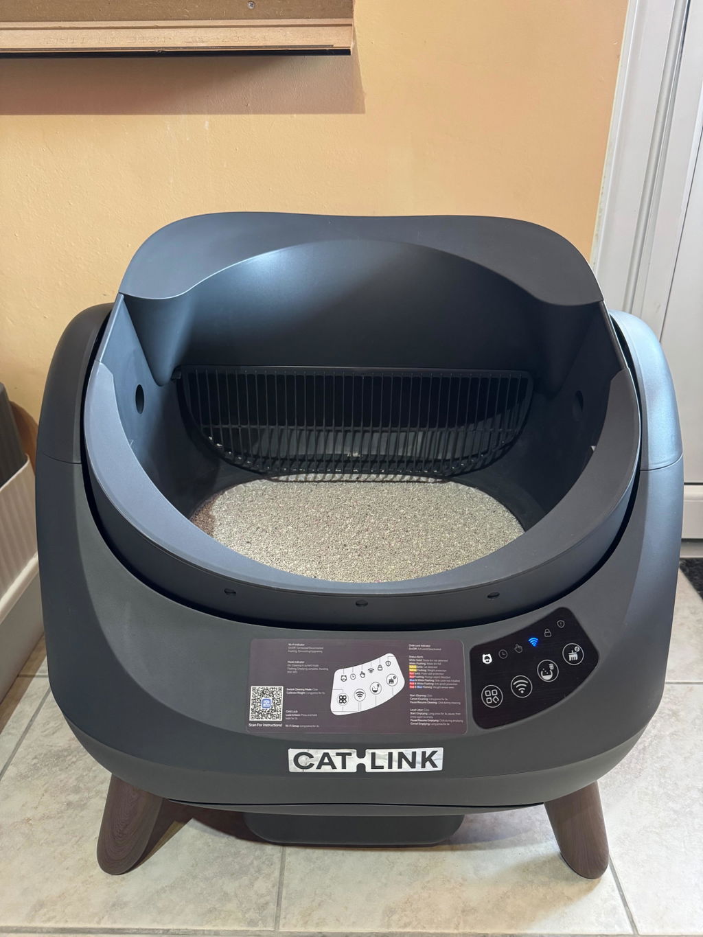 CATLINK Open-X Lite avoin hiekkalaatikko 12 l vaaleanharmaa