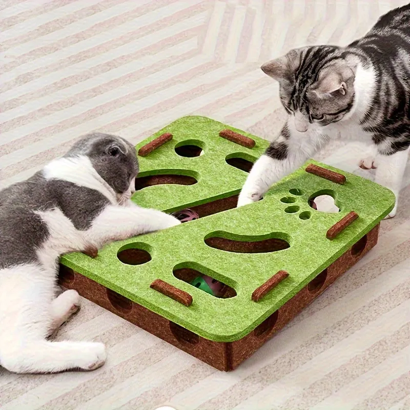 Miaouplay labyrintti kissalle pyöreä sinikeltainen