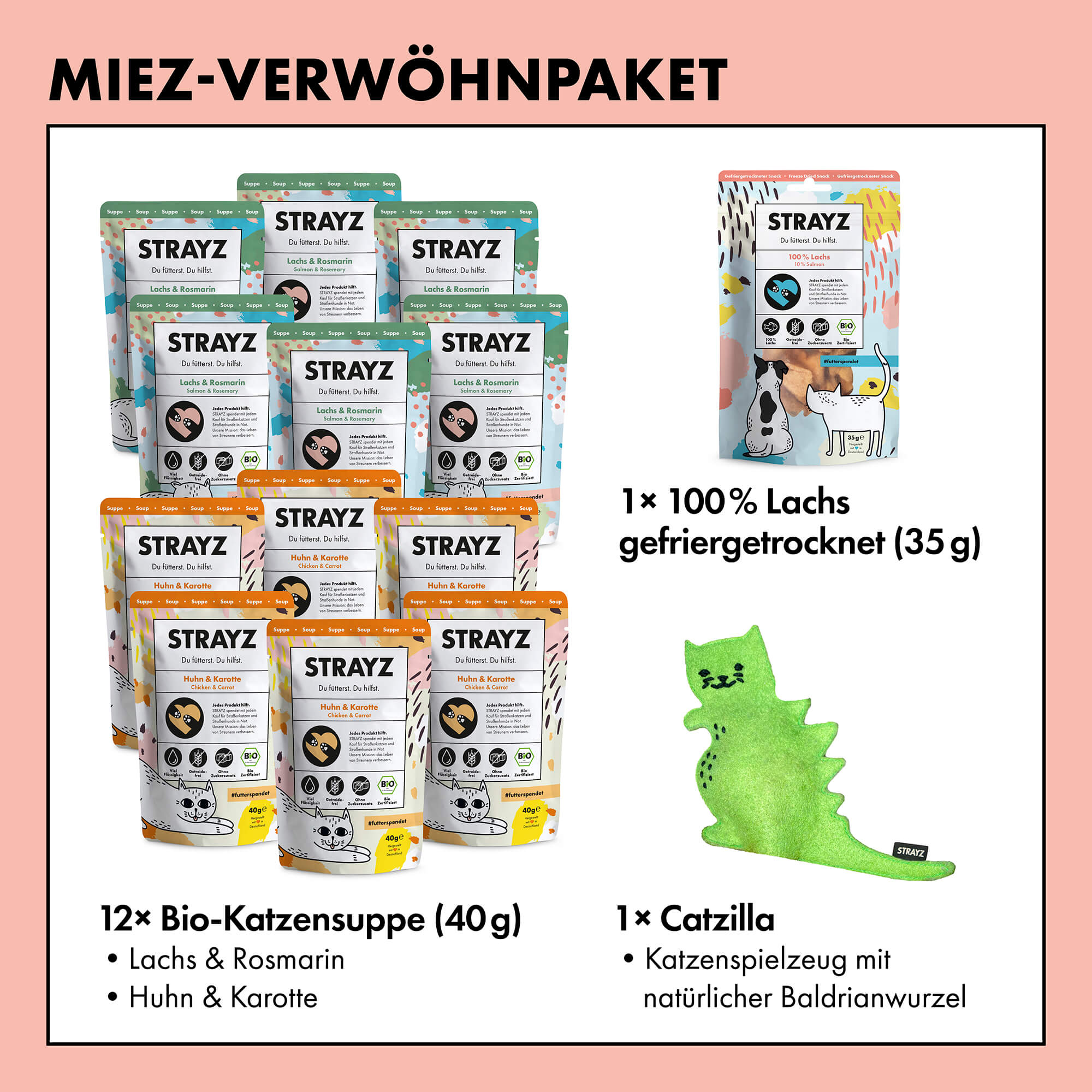 STRAYZ Miez-Verwöhnpaket kissan lahjapakkaus