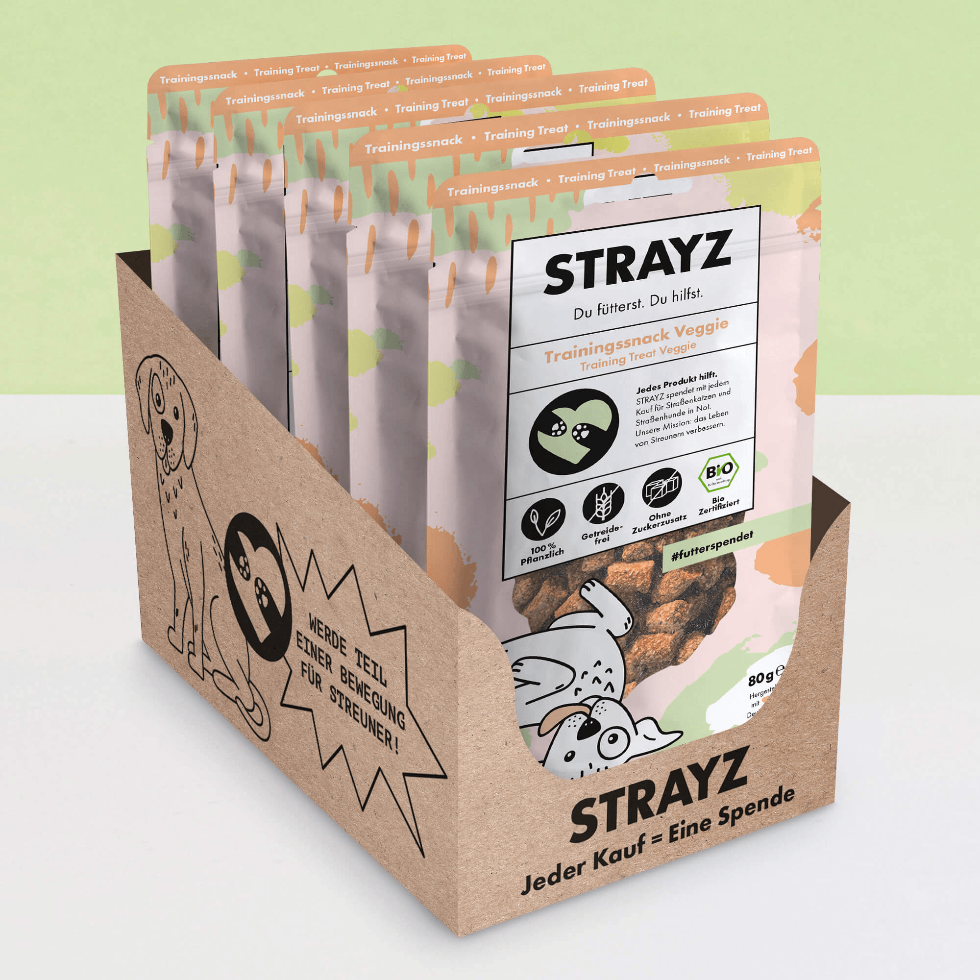 STRAYZ koiran herkku vegaani 80g luomu