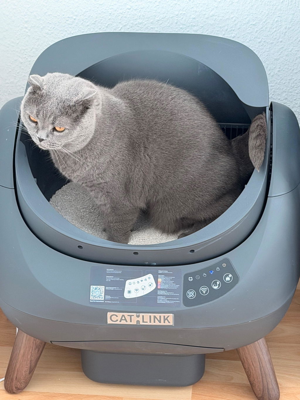 CATLINK Open-X Lite avoin hiekkalaatikko 12 l vaaleanharmaa