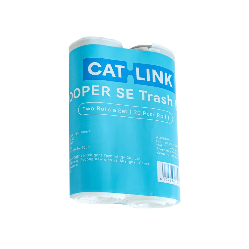 CATLINK Baymax jätepussi 40 kpl kiristysnauhalla