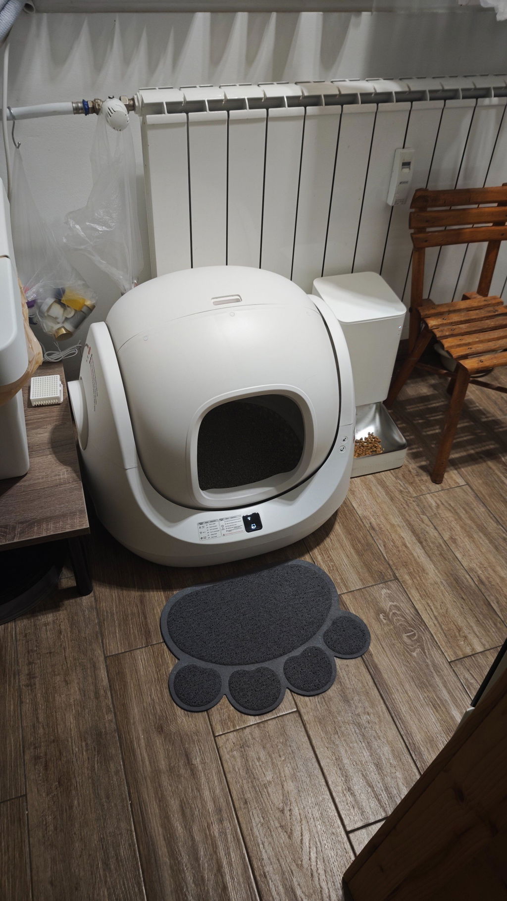 CATLINK Baymax itsepuhdistuva kissanhiekkalaatikko valkoinen roosa