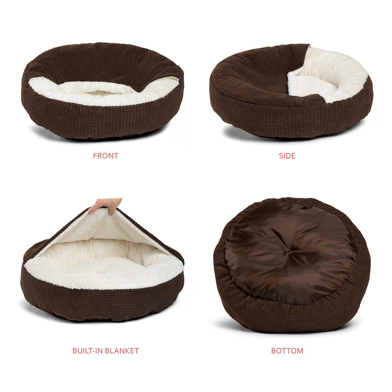 Best Friends By Sheri Cozy Cuddler Mason lemmikin peti Jumbo Dark Chocolate
