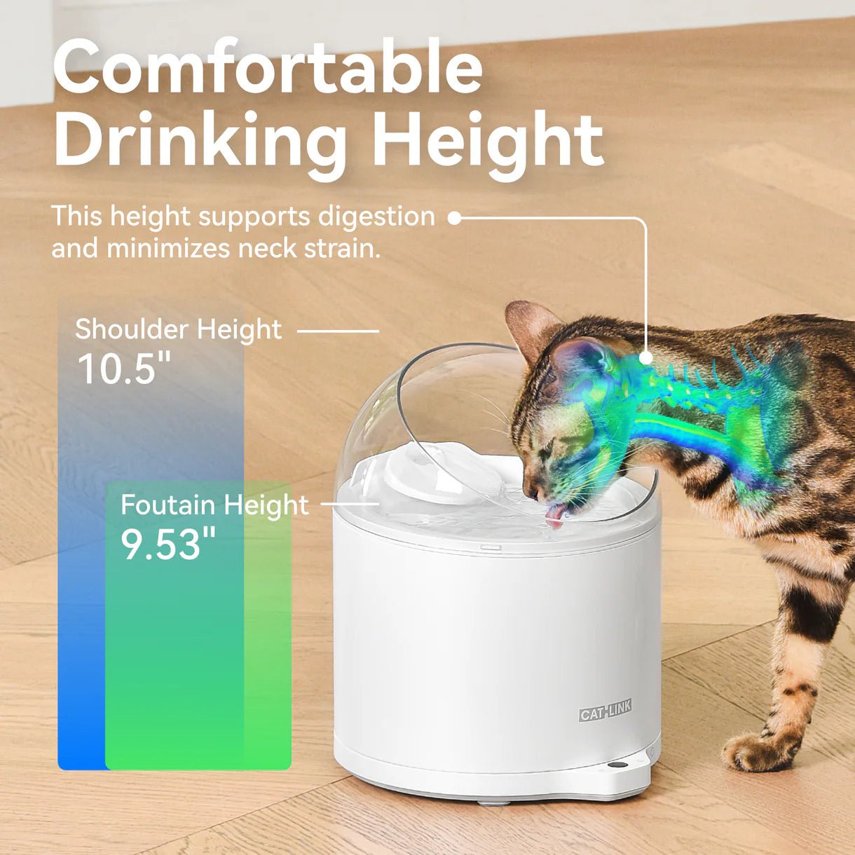 CATLINK Pure 2 W02 juomalähde kissoille app-ohjauksella