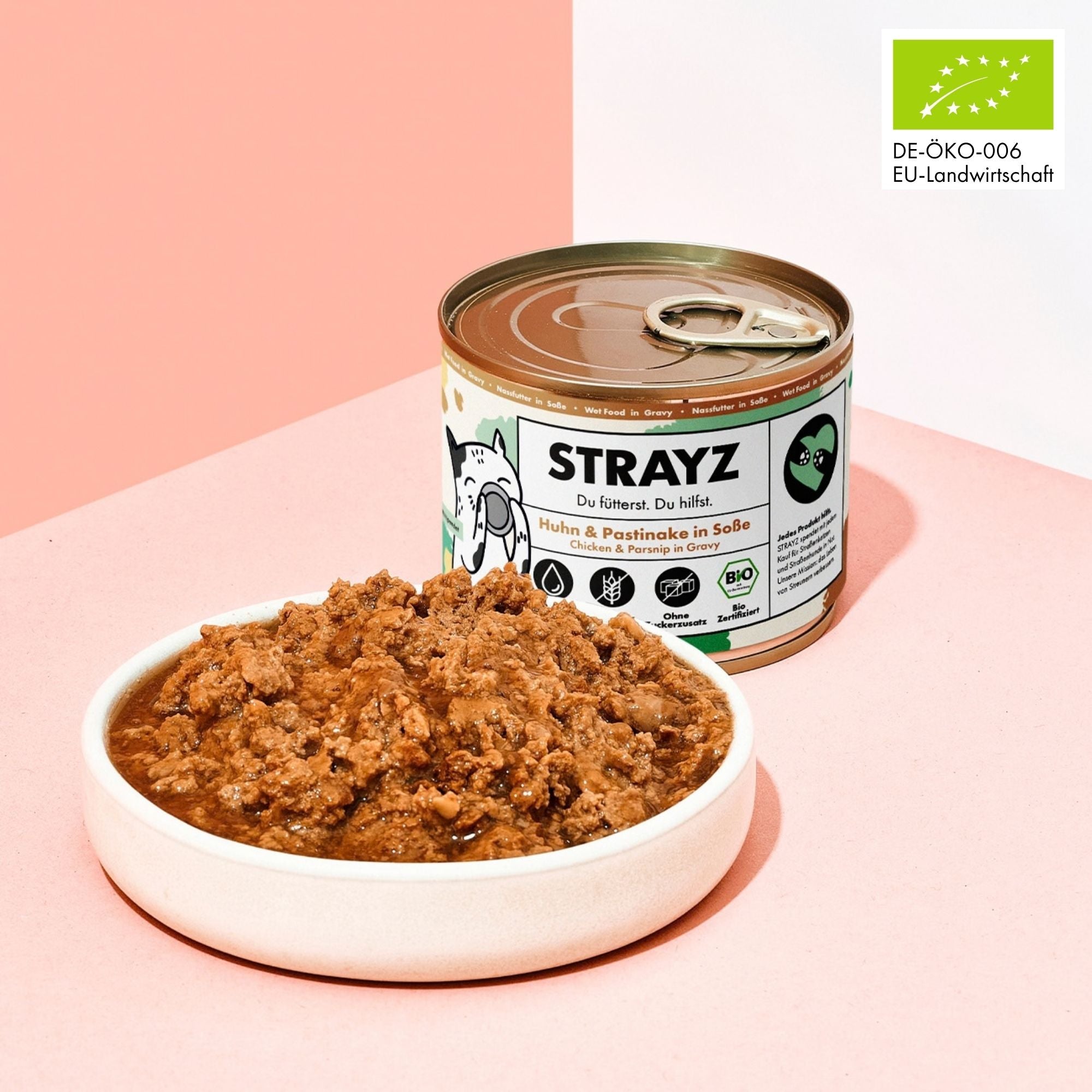 STRAYZ kissan märkäruoka kana-palsternakka 200g