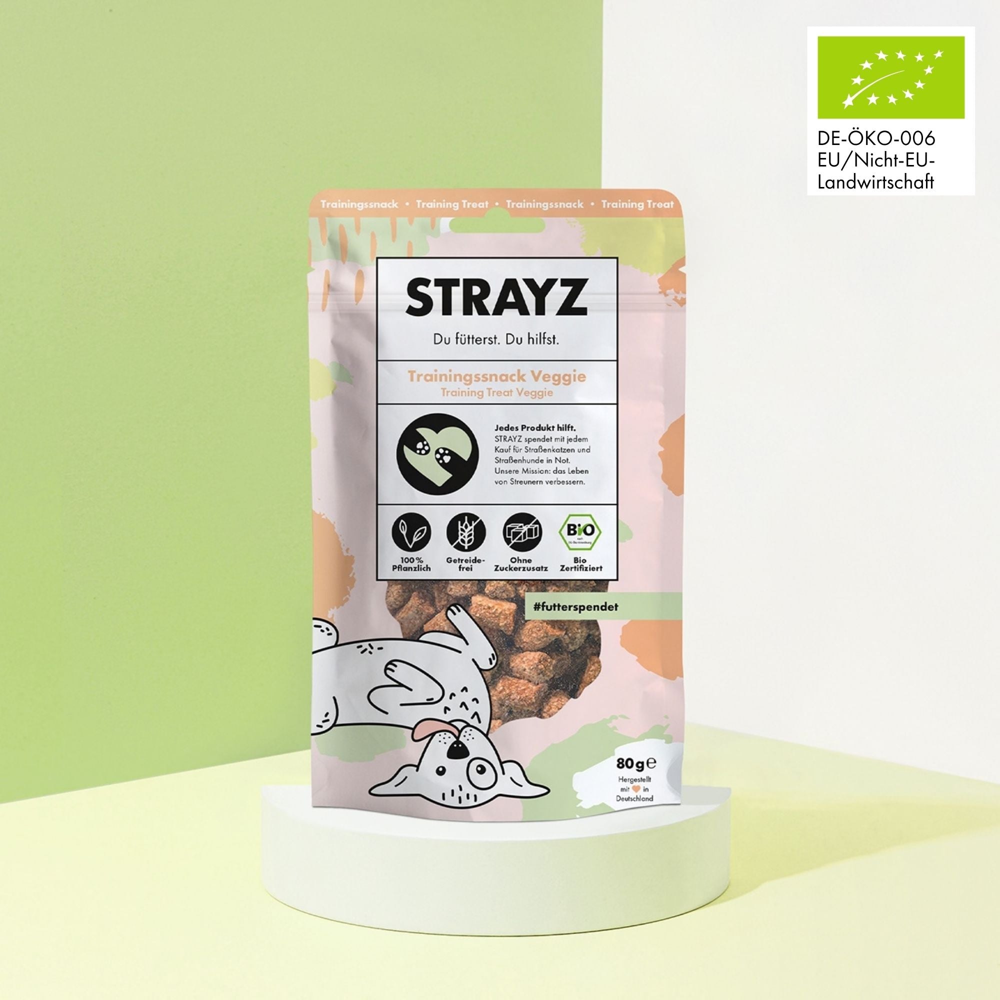 STRAYZ koiran herkku vegaani 80g luomu
