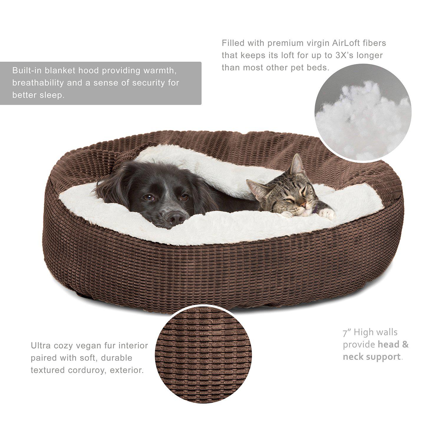 Best Friends By Sheri Cozy Cuddler Mason lemmikin peti Jumbo Dark Chocolate