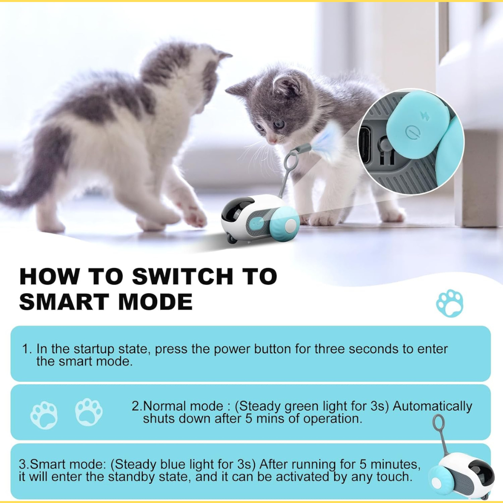 Felinoir Smart Electric kissan autolelu sininen