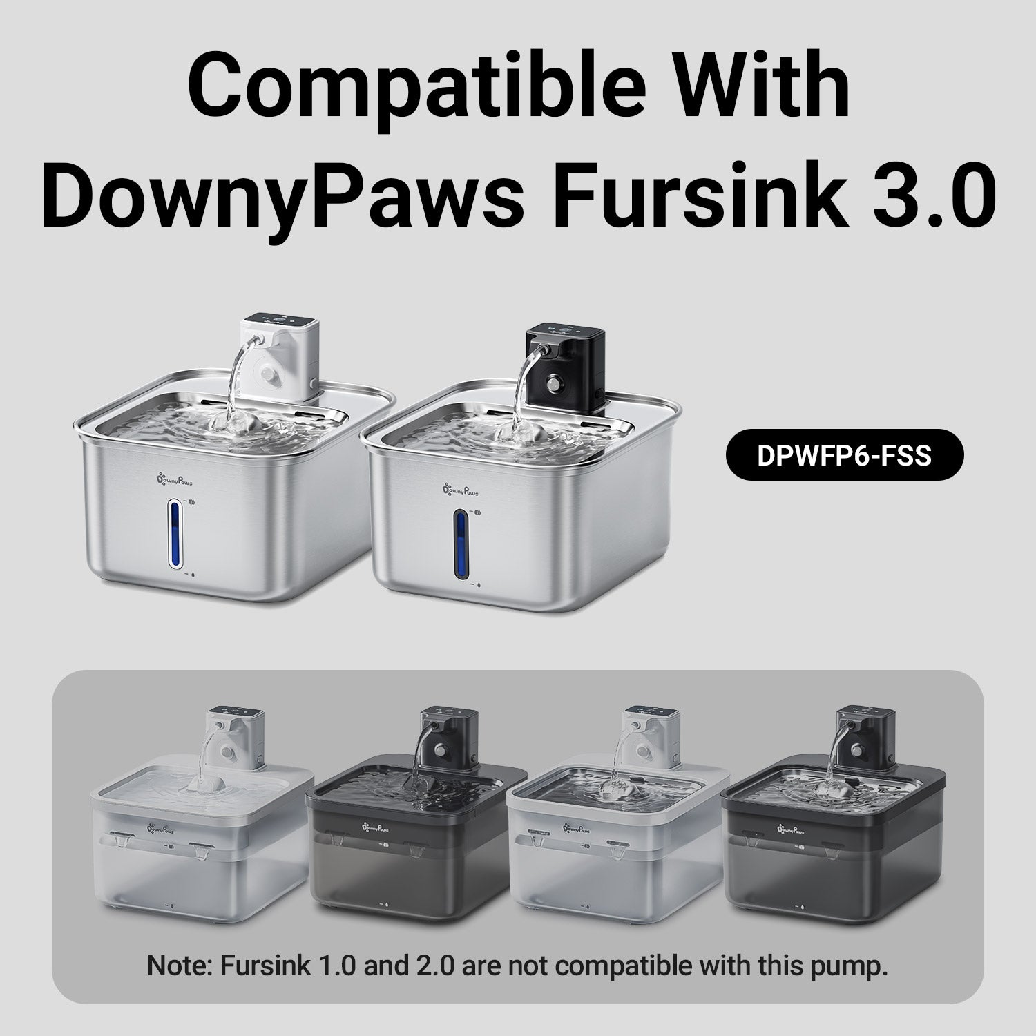 Downypaws FurSink vaihtopumppu juomalähteeseen DPWFP6FS
