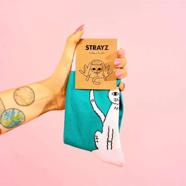 STRAYZ Poleckmiez kissasukat puuvilla koko S 36-38