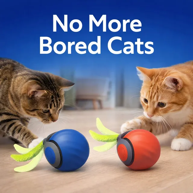 Felinoir Interactive Cat Toys kissalelu sininen liikkuva