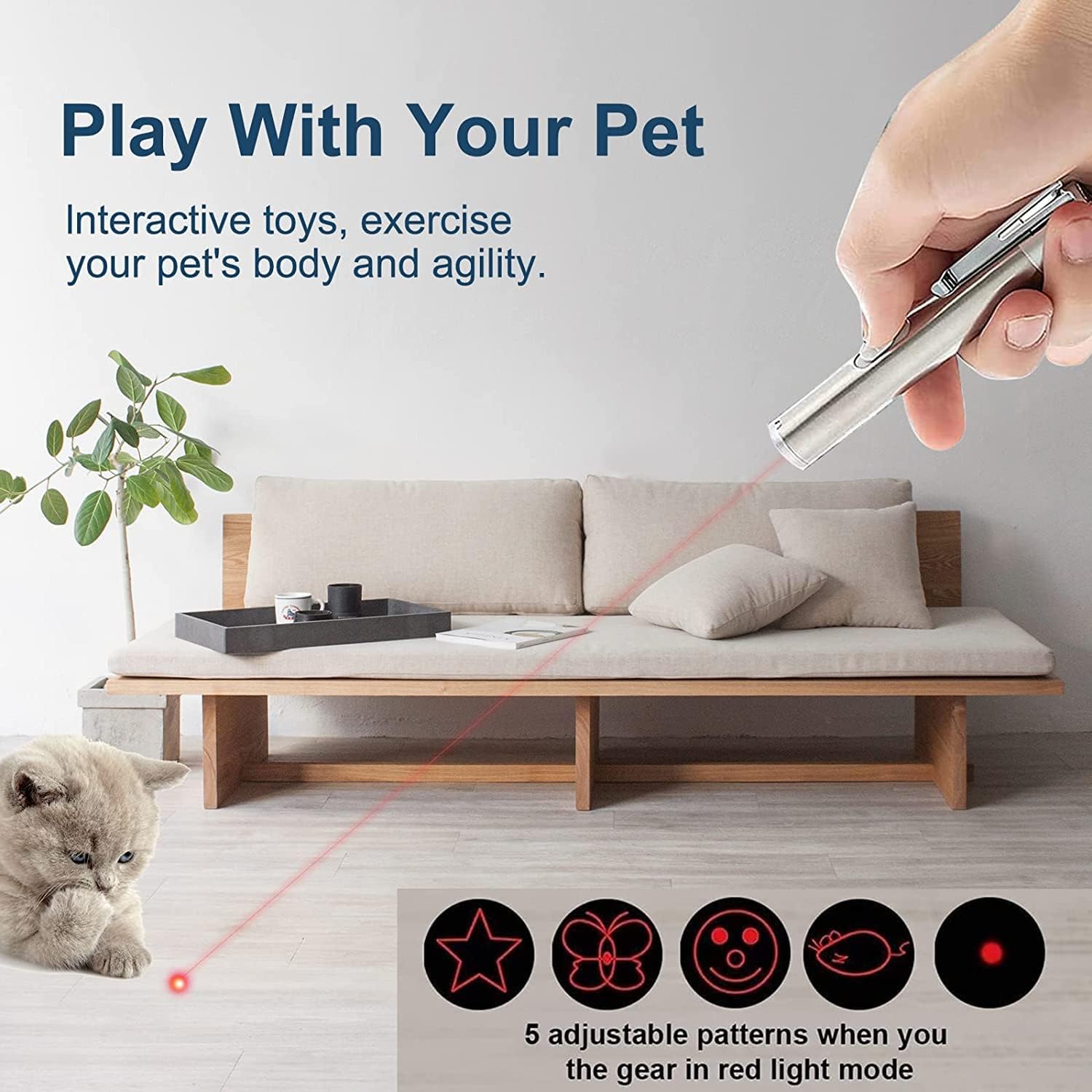 Felinoir laserlelu kissalle sisäleikkiin