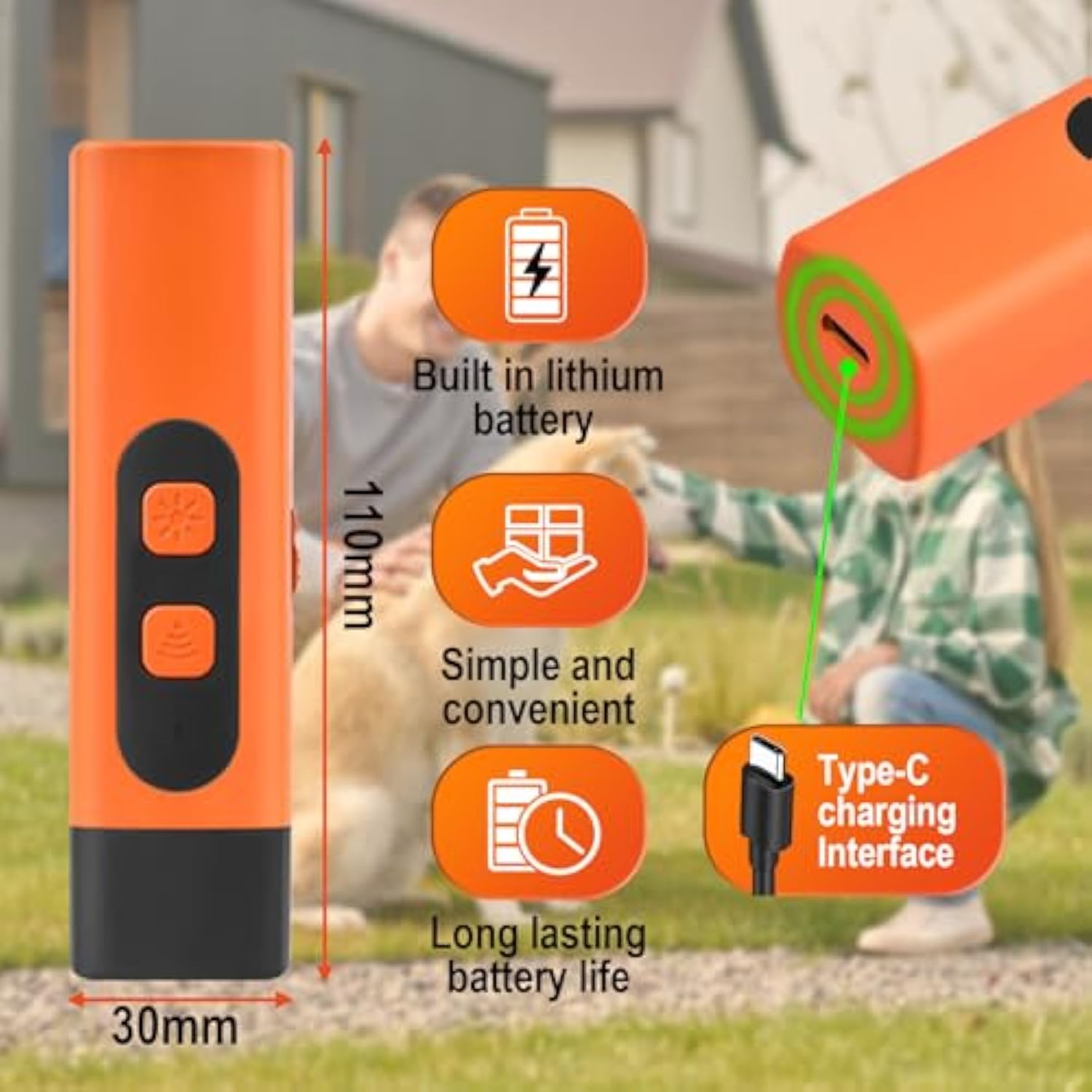 Felinoir Ultrasonic Dog Bark Deterrent haukunestolaite ultraääni