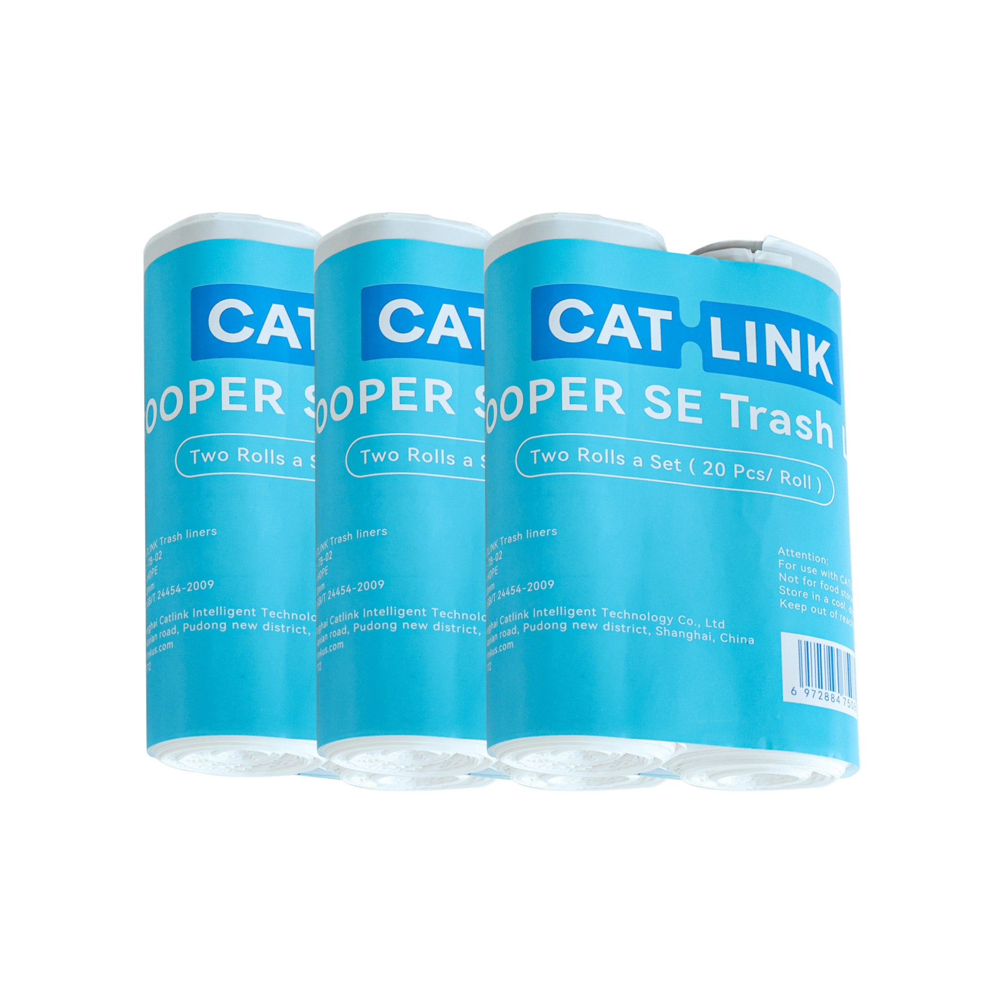 CATLINK Baymax jätepussi 40 kpl kiristysnauhalla
