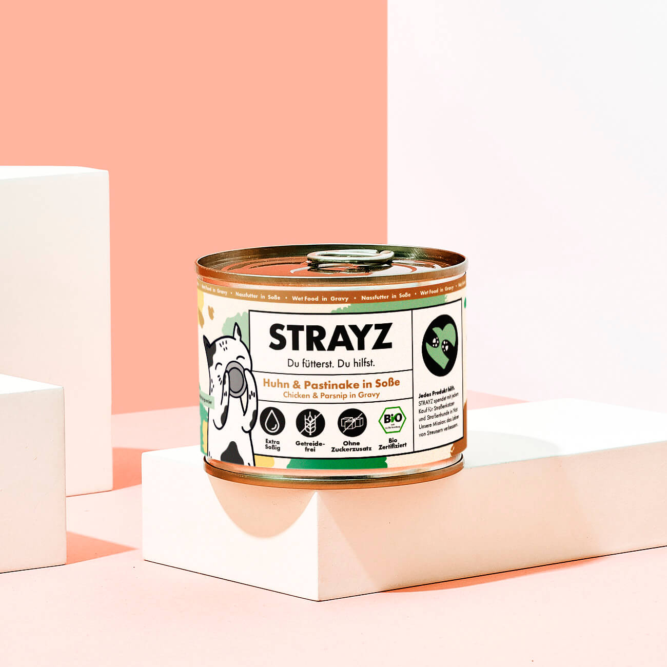 STRAYZ kissan märkäruoka kana-palsternakka 200g