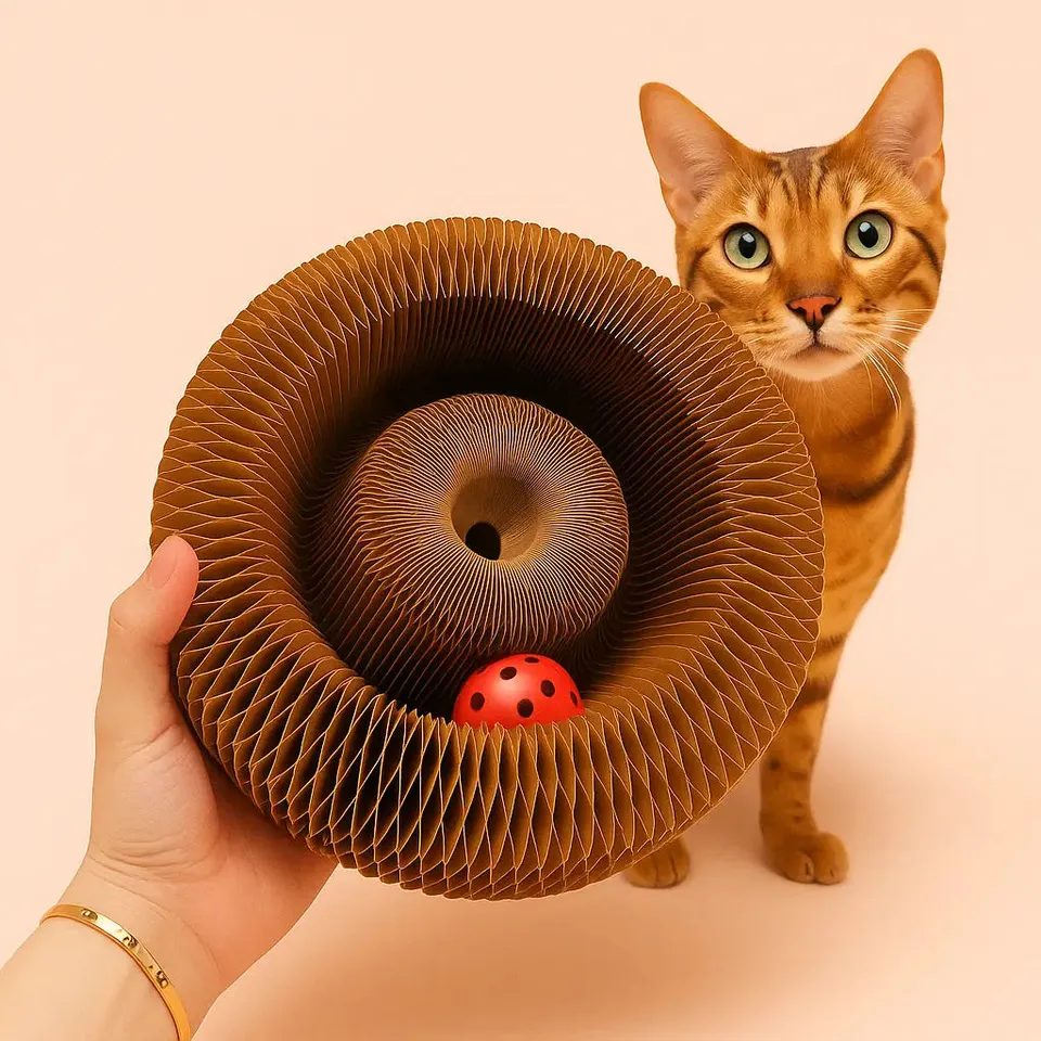 Purrbowl Cat-cordion kissanlelu haitariraapija