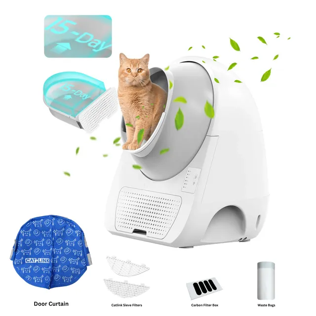 CATLINK Young itsepuhdistuva kissanhiekkalaatikko rampilla