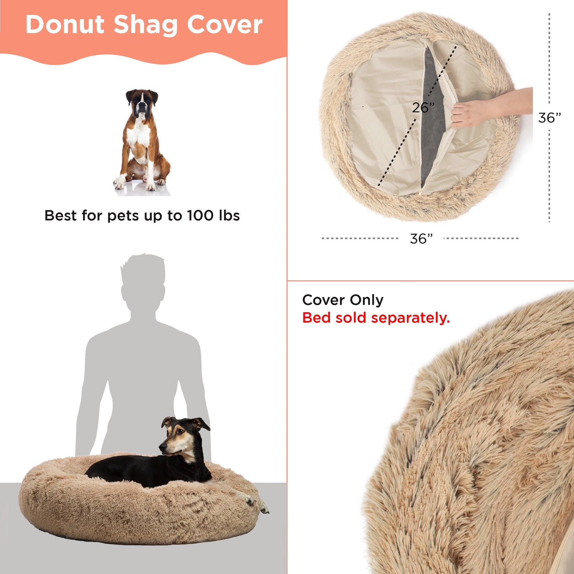 Best Friends Donut 36x36 vaihtokuori Frost shaggy-karva