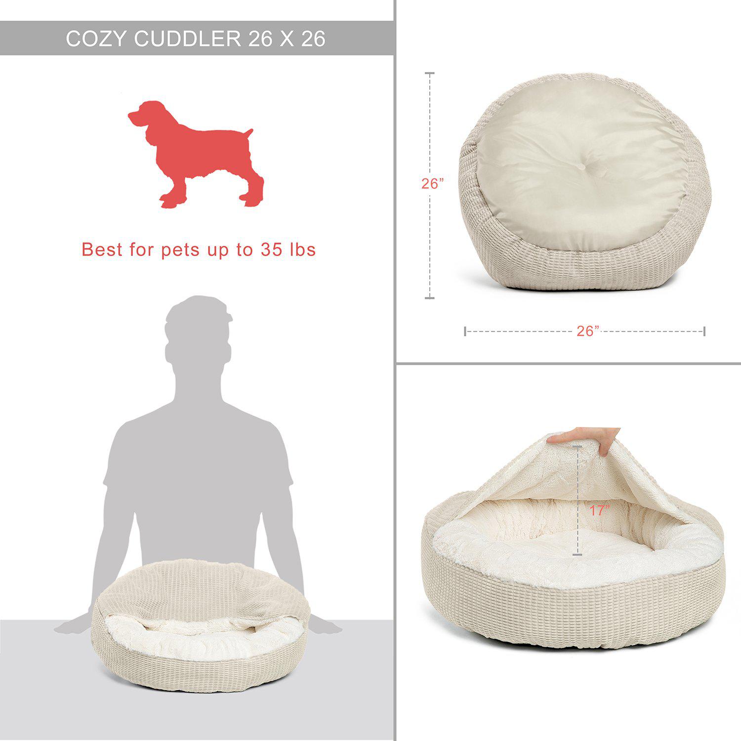 Best Friends By Sheri Cozy Cuddler Mason lemmikin peti Jumbo Dark Chocolate
